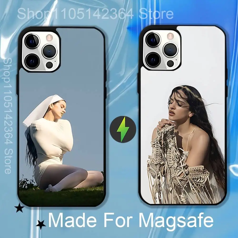 R-Rosalia LUX Cantora Espanhola Capa Magnética: Compatível com IPhone 17,16,15,14,13,12,11,Pro,Max,Plus,Mini,SE4,E