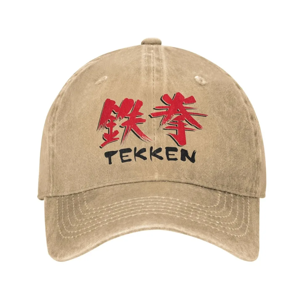 Tekken Game الشمس قبعة بيسبول Y2k الرجعية الرجال الكبار غسلها الهيب هوب القبعات رائجة البيع تصميم قبعة تزلج التنس هدية فكرة