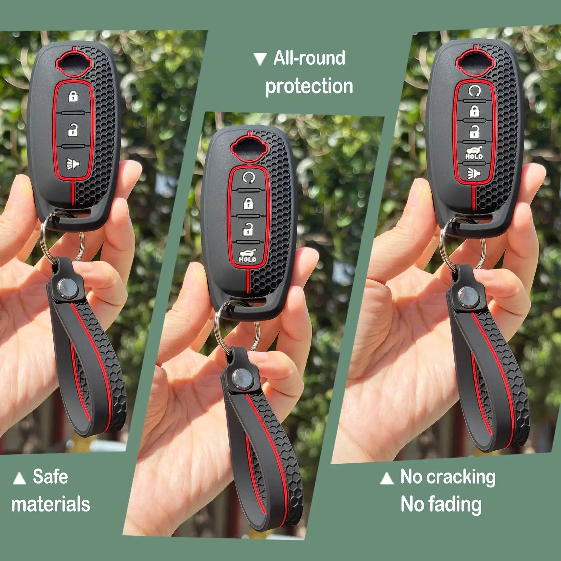 Keychain Protect For Nissan X-TRAIL SYLPHY Altima Qashqai Pathfinder Kicks Ariya 2022-2026 Silicone Car Key Cover Case
