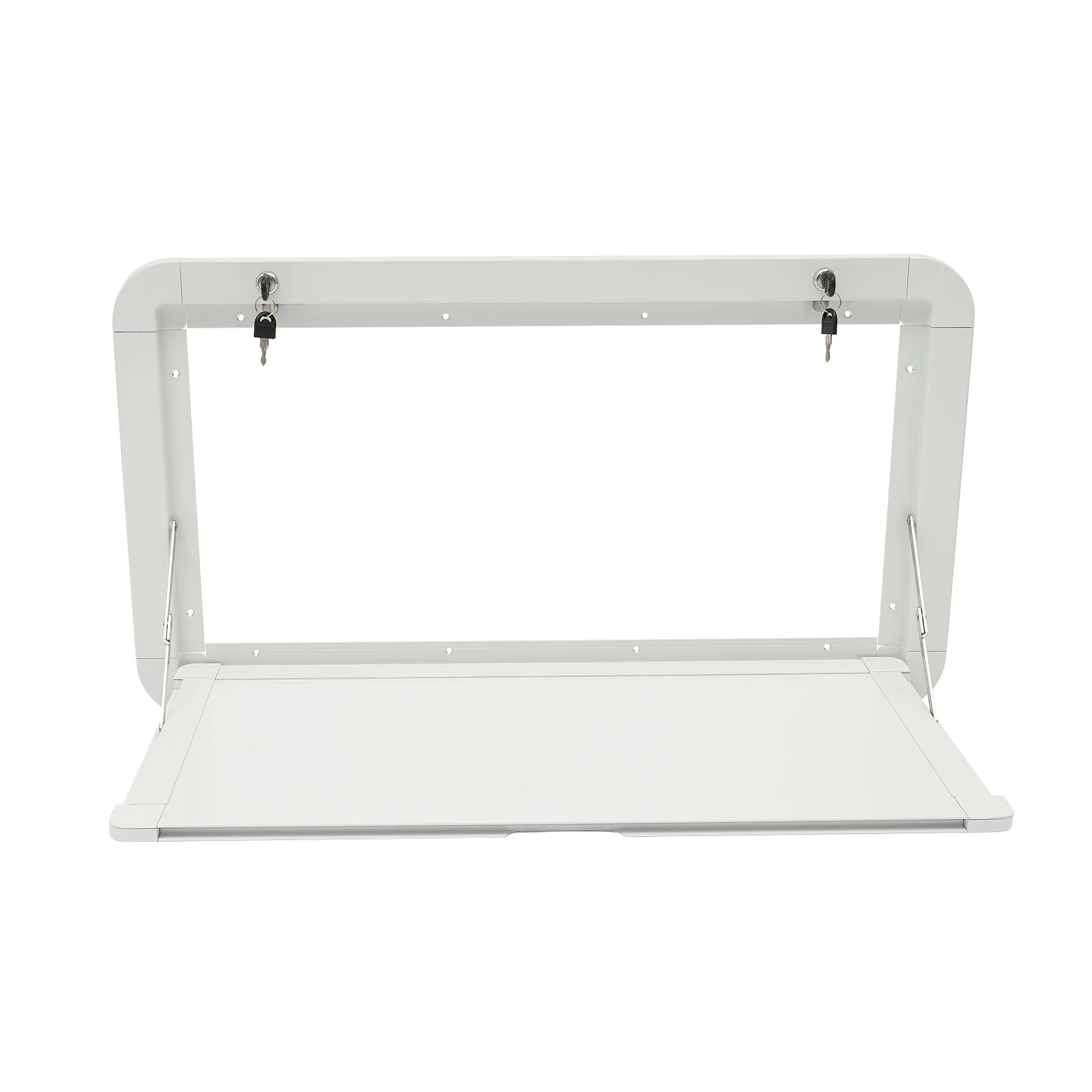 Table extérieure pliante de pique-nique de caravane de RV de bâti de mur en aluminium blanc 800 x 450mm
