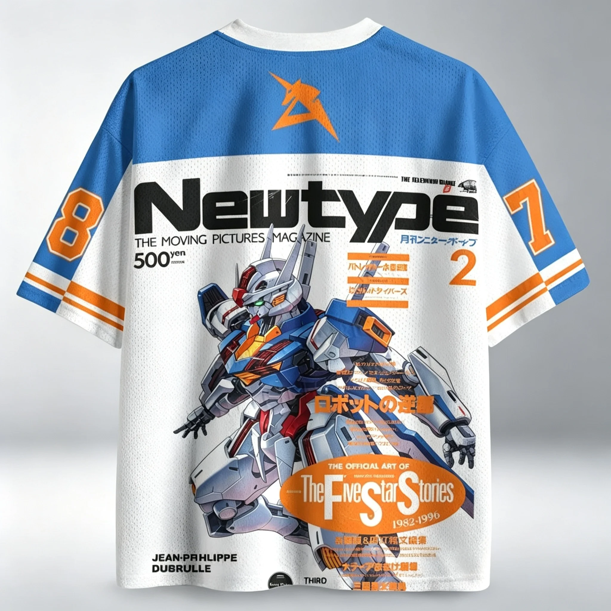 Neues Graffiti-RX78-Gundam-Grafik-T-Shirt mit V-Ausschnitt für Männer und Frauen, Retro-Anime-Streetwear, lockere Hemden für Fan-Treffen und den Alltag. – Detail 12