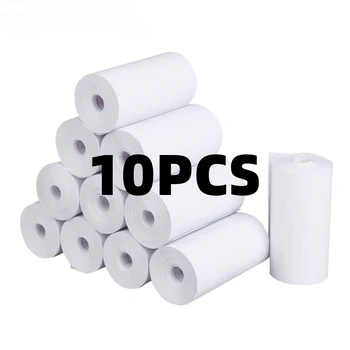 10Rolls 57x25 MM termal kağıt beyaz çocuk kamera anında baskı çocuklar kamera baskı kağıt yedek aksesuarları parçaları