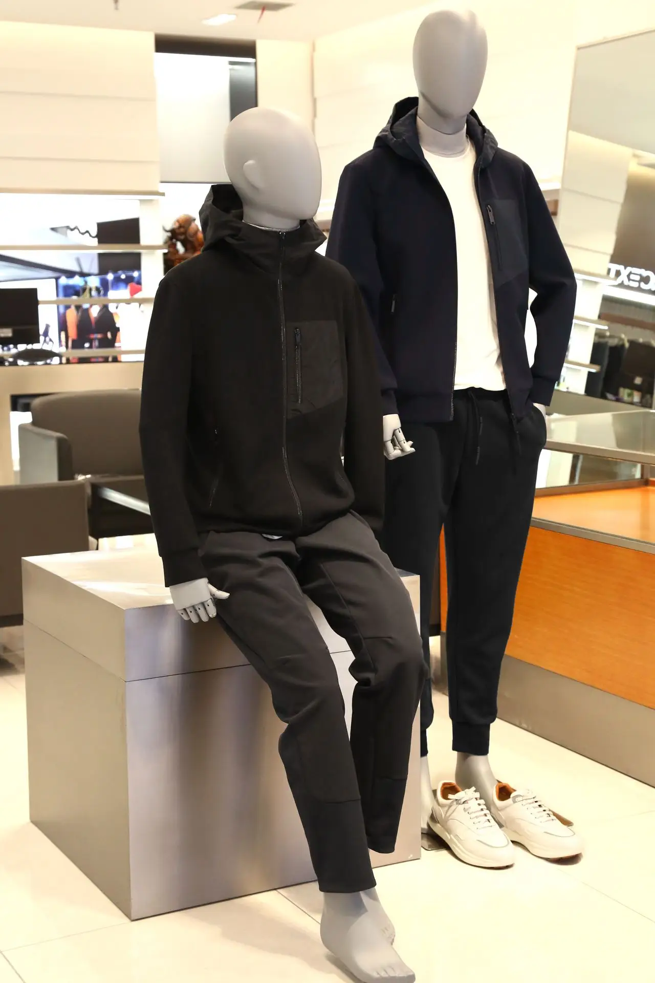 

High-End Luxury! Wooden Giant W3 Imported Air Layer Knitted Men's Spring Autumn Busin Casual Hooded Jaet Coat