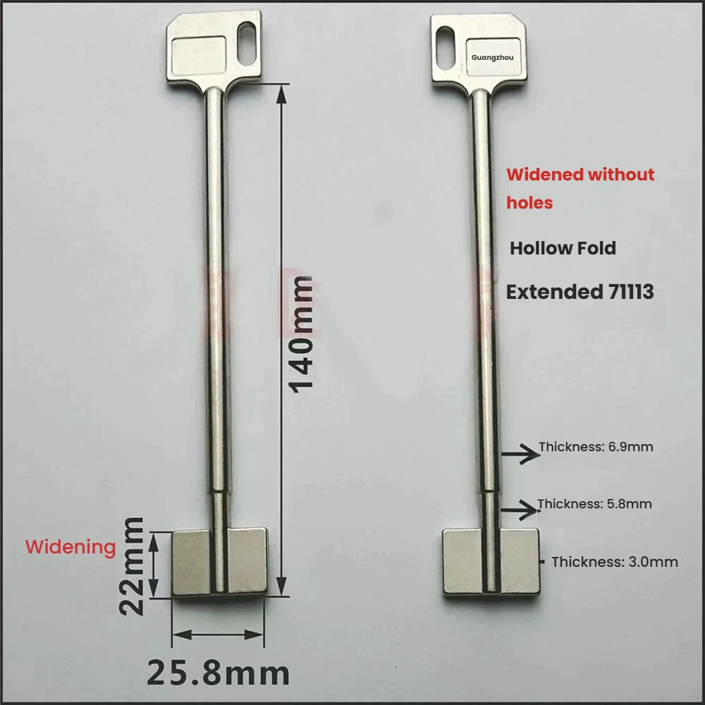 

Для 71113, заготовка для полого зажима, заготовка для сейфа, заготовка для ключа, материал с удлиненным полым замком для флагштока, заготовка для ключа