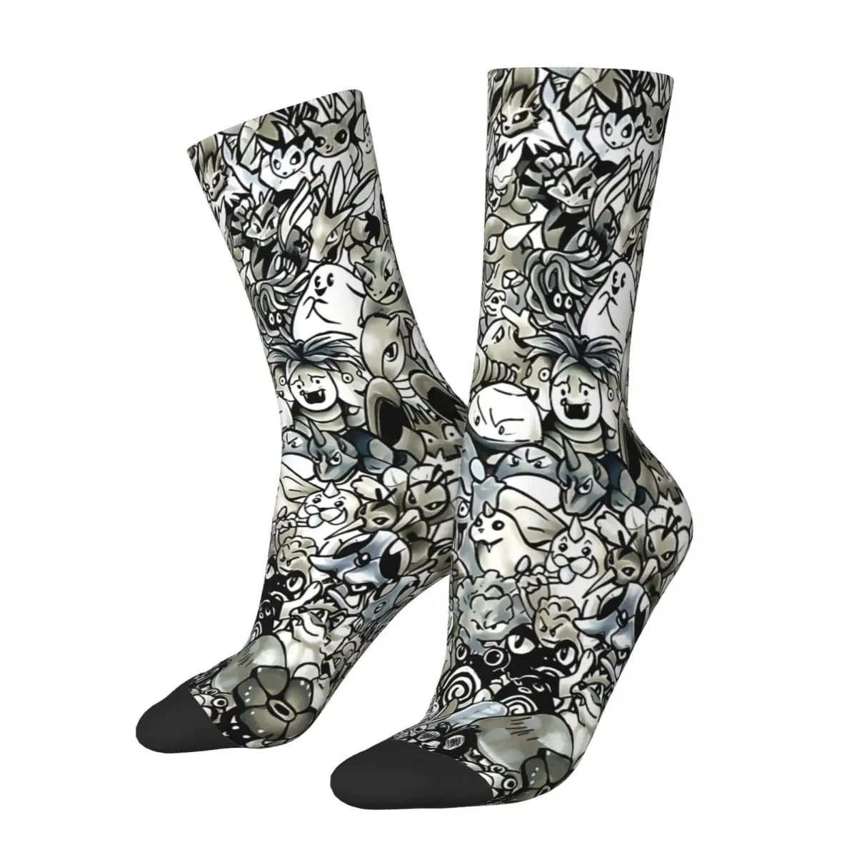 Caught Them Socks Printed Men's Stockings Polyester