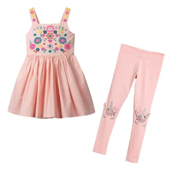 Little maven Girls Clothing Sets for Baby Girls Dresses and Girls Leggings Suits Summer Floral Kids Boutique Clothes Child Suits