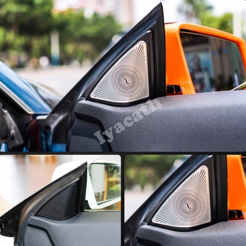 For Mercedes Benz E Class Coupe W207 C207 2009-2016 Interior Car Speaker Cover A Pillar Loudspeaker Door Horn Panel Trim Sticker