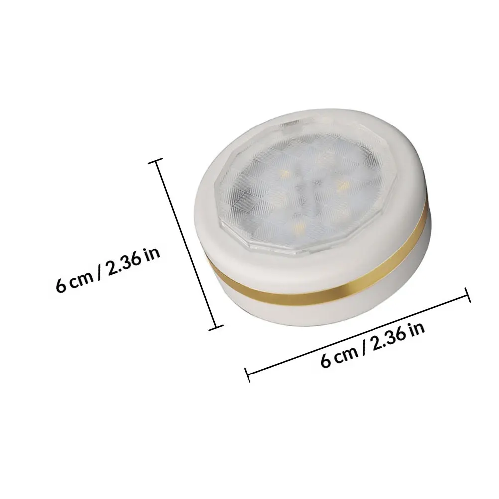 Dimmable Remote-Controlled Round LED Cabinet Light Set – Energy-Saving, Non-Dazzling for Wardrobe, Closet & Bedroom
