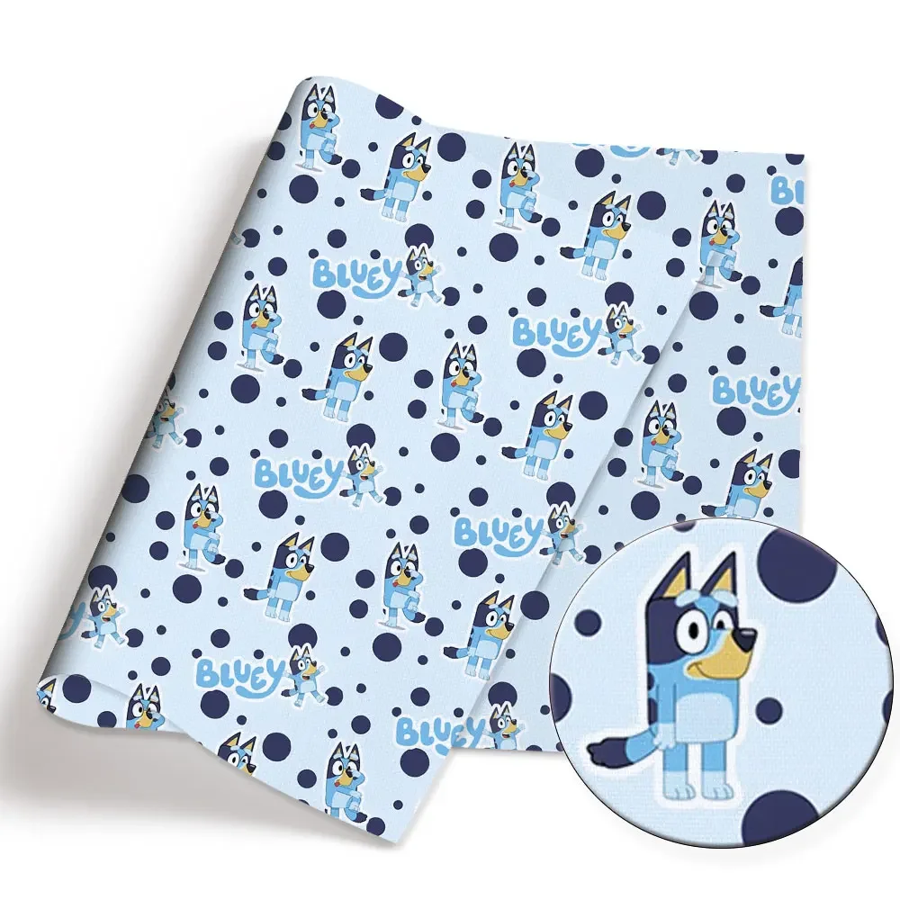 

140x50CM Bluey Cartoon printed fabric DIY Cartoon Polyester/100Cotton/satin Fabric Patchwork Tissue Kid Sewing Doll Curtain4328