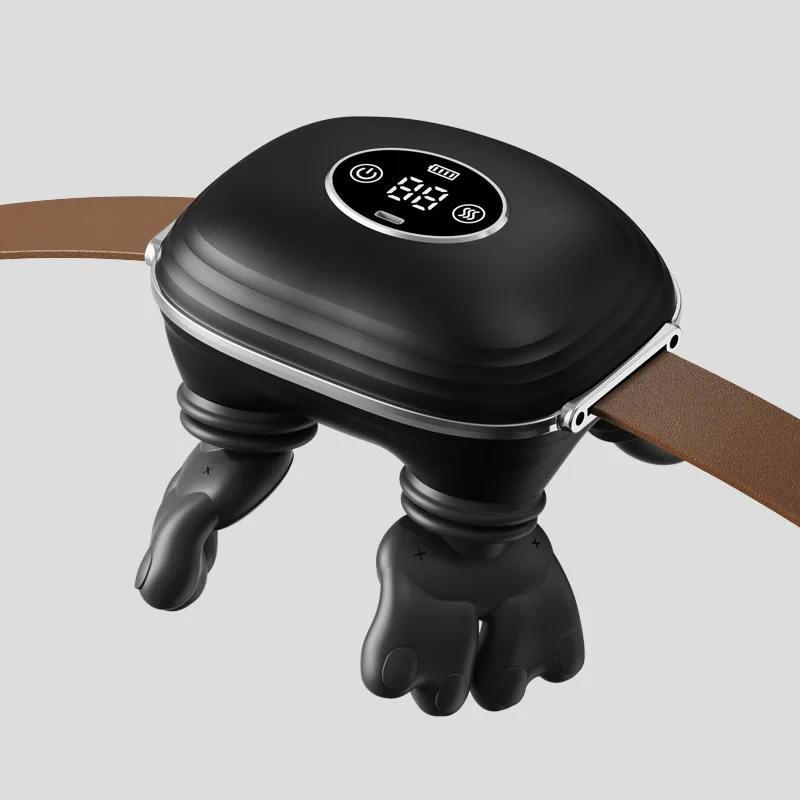 Electric Simulated Hand Cervical Neck Shoulder Massager Turtle Shaped Trapezius Muscle Deep Kneading Mini Body Care Relief Tool