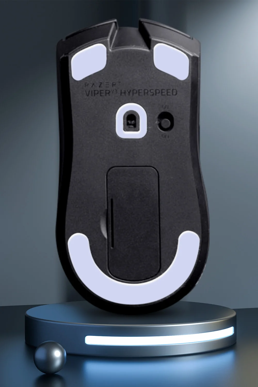 2 Sets TALONGAMES Mouse Feet Light Gray Custom Curved Edge Mouse Skates For Razer Viper V3 HYPERSPEED Mouse Feet Replacement