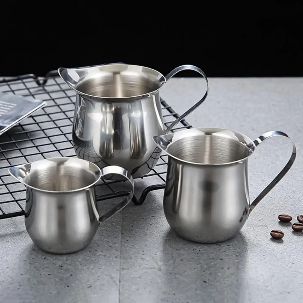 2/3/5/8oz Barista Stainless Steel Kitchen Home Milk Frothing Pitcher Coffee Cup Steaming Pitcher Mugs