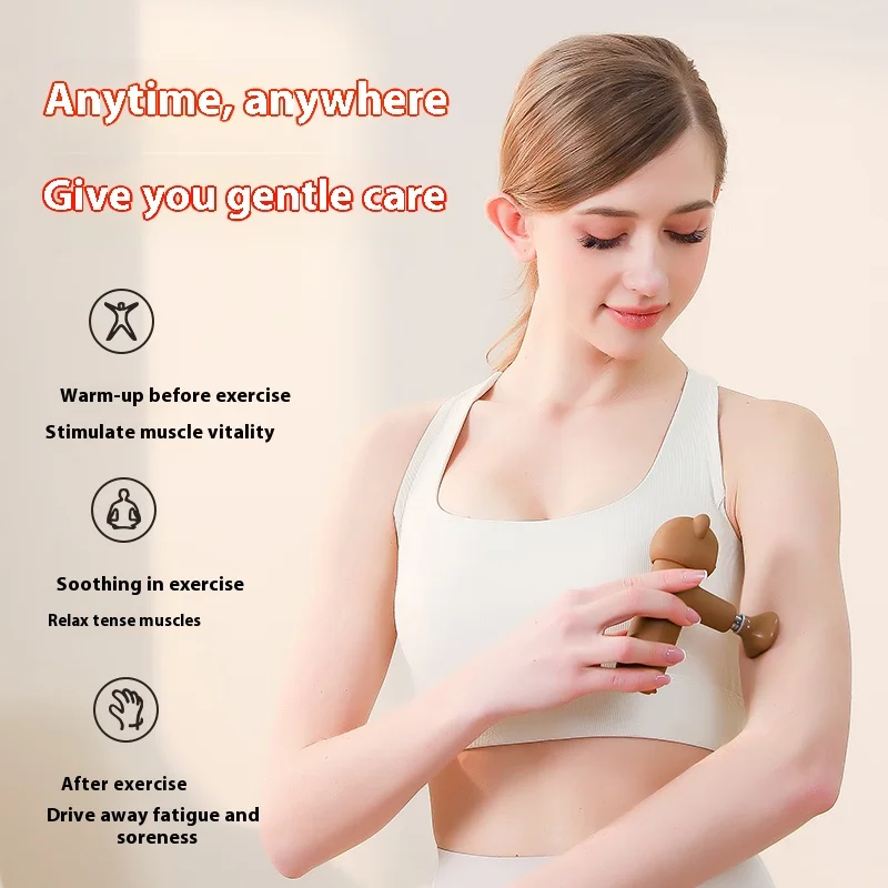 Mini Fascia Gun Cute Massage Gun Deep Muscle Massager Handheld Percussion Massager for Workout Recovery Travel Home