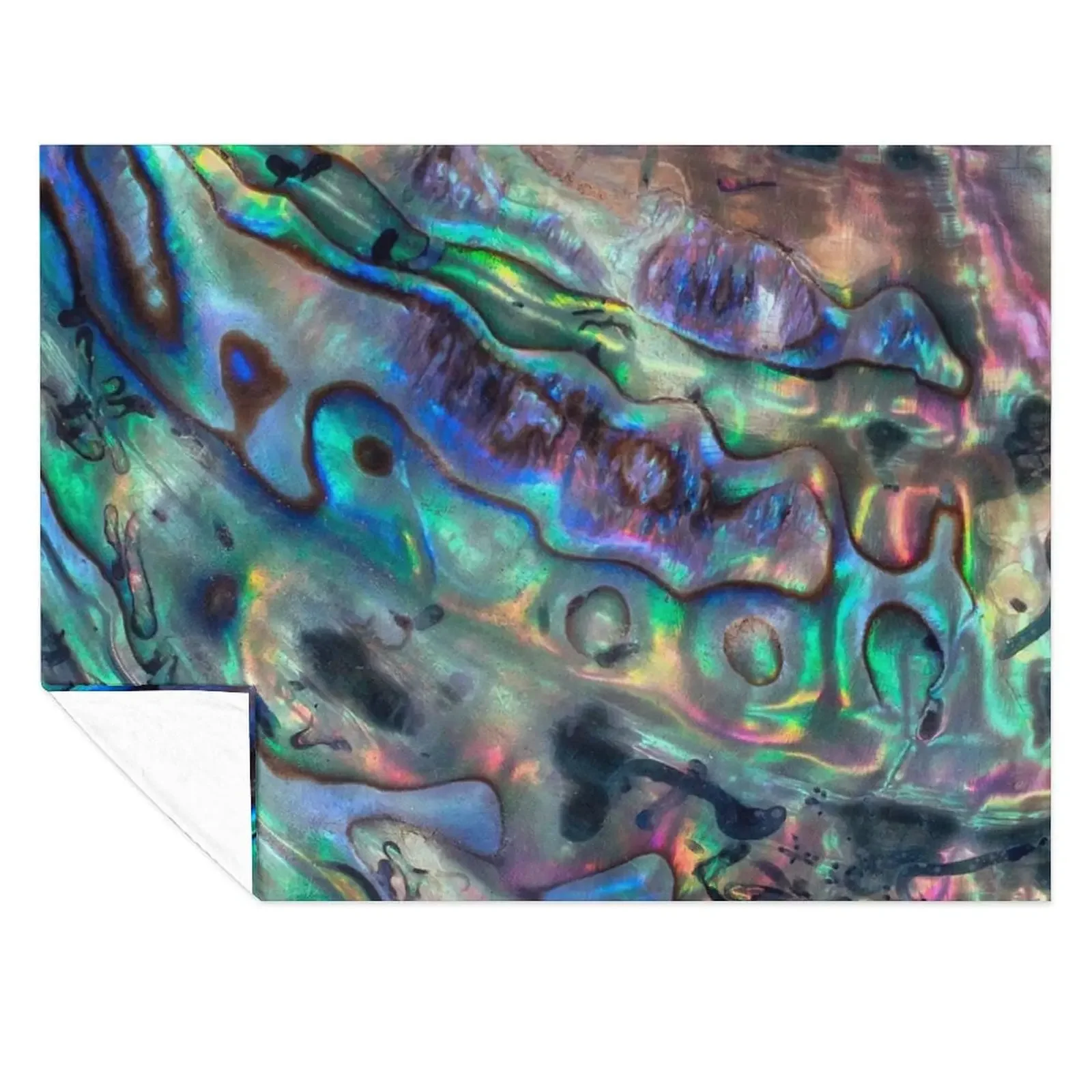 

Paua Abalone Shell Throw Blanket Furrys Sofa Travel Baby Blankets