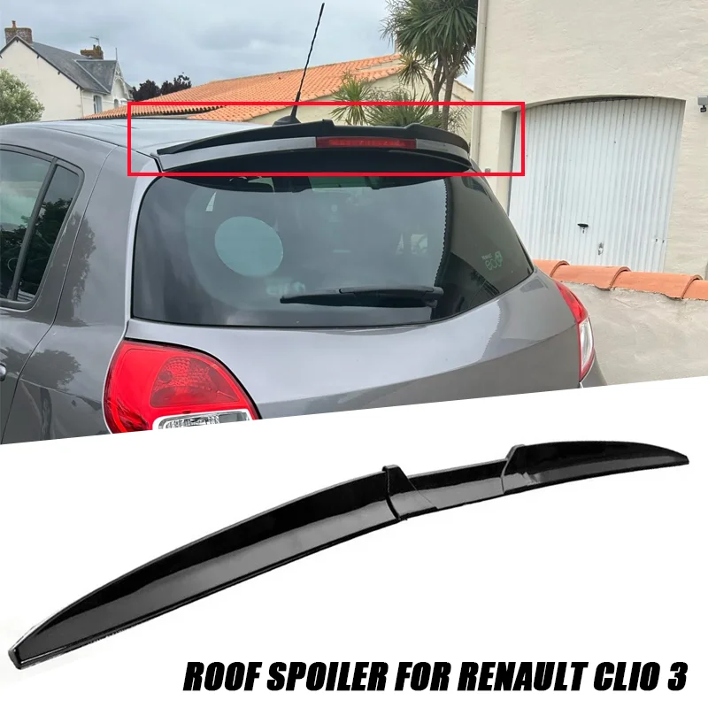 For Renault Clio RS Sport 2006 2007 2008 2009 2010 2011 2012 Car Rear Roof Spoilers Trunk Tail Wing Accessories