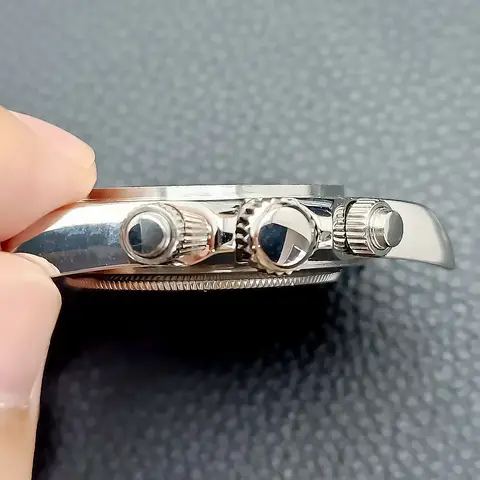 39,3 mm VK63 Silverfärgad/Guldfärgad herrklocka Stålboett PASSAR VK63 Urverk Boett Klocktillbehör Klockdelar Passar 20 mm armband Klocklåda 6 best sales kronografklocka - №5