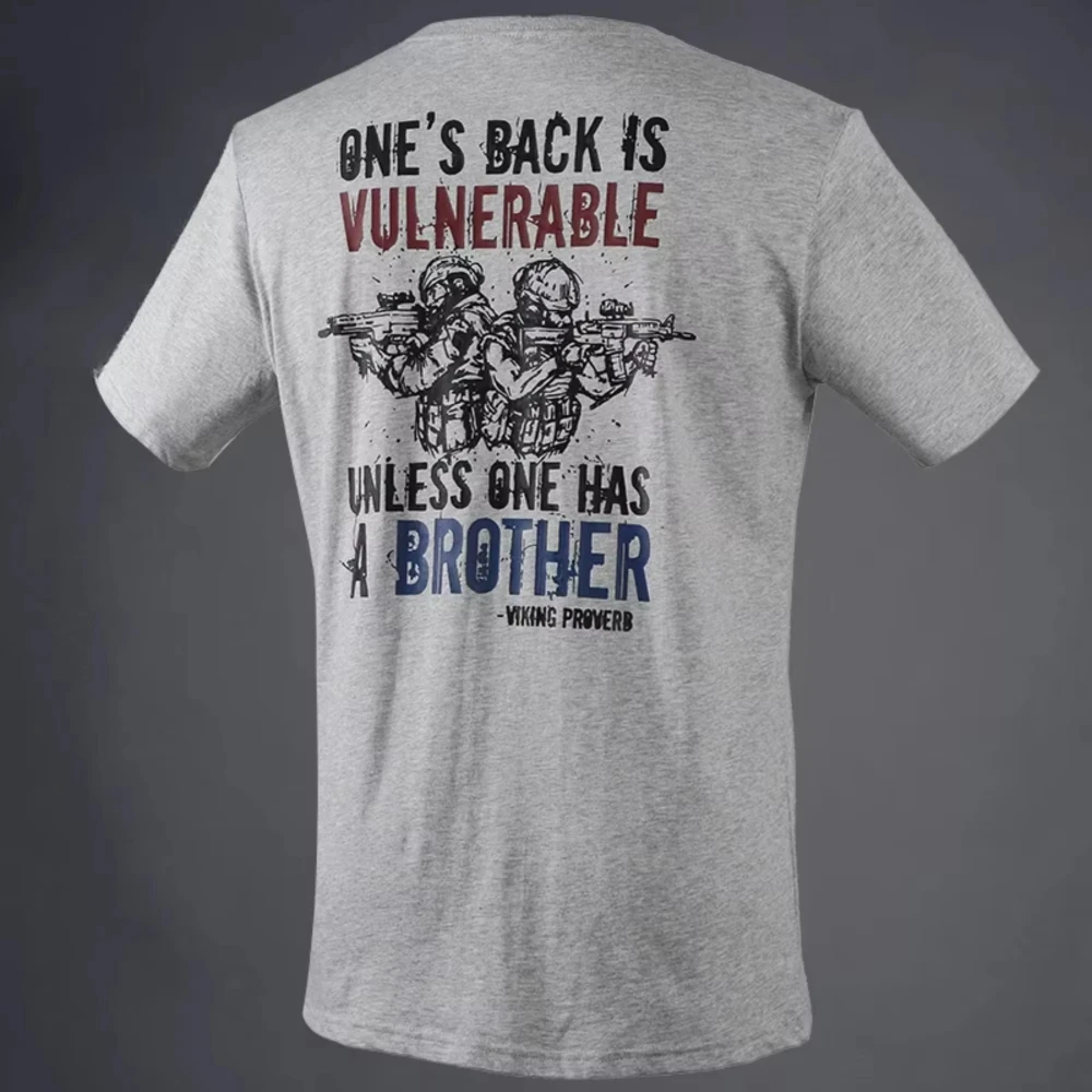 2026 New Military Fan T-shirt SEAL Special Combat Team Printed Short Sleeve Men's Base Shirt Training Tactical Short Sleeve Top