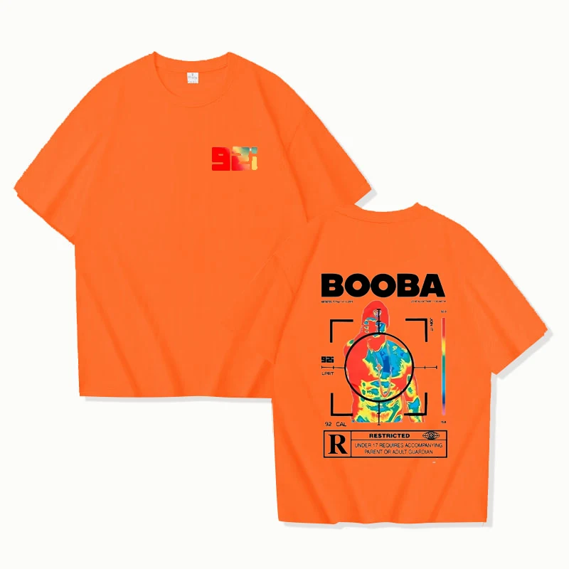 B2O T-shirts Men Fashion BOOBA Printed Short Sleeve T Shirt Women Casual Harajuku Streetwear Tee Tops