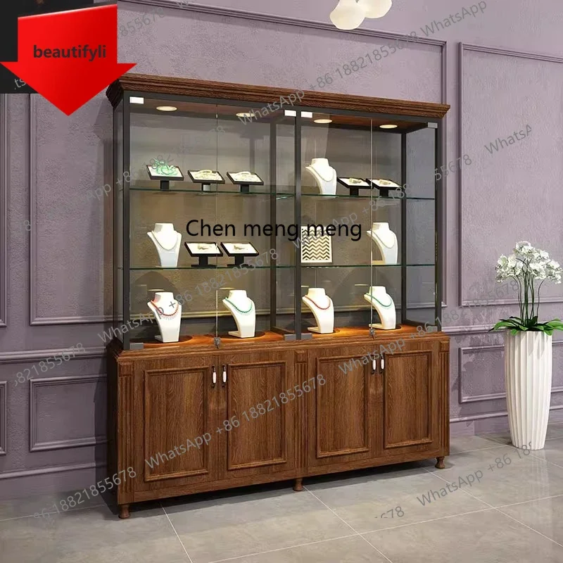 

Q181 Q181 Medieval Jewelry Counter Jewelry Display Cabinet Museum Glass Wall High Cabinet