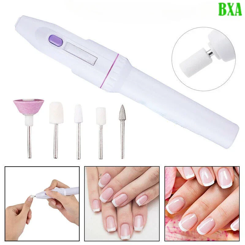 

Professional 5In1 Nail Polisher MINI Electric Nail Drill Kit Manicure Pedicure Grinding Polishing Nail Art Sanding File Pen Tool