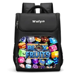 Cartoon Blox Fruits Large Child Backpack Boy Girls School Bag For Men Women Traveling Backpack Durable and Multi Compartmen