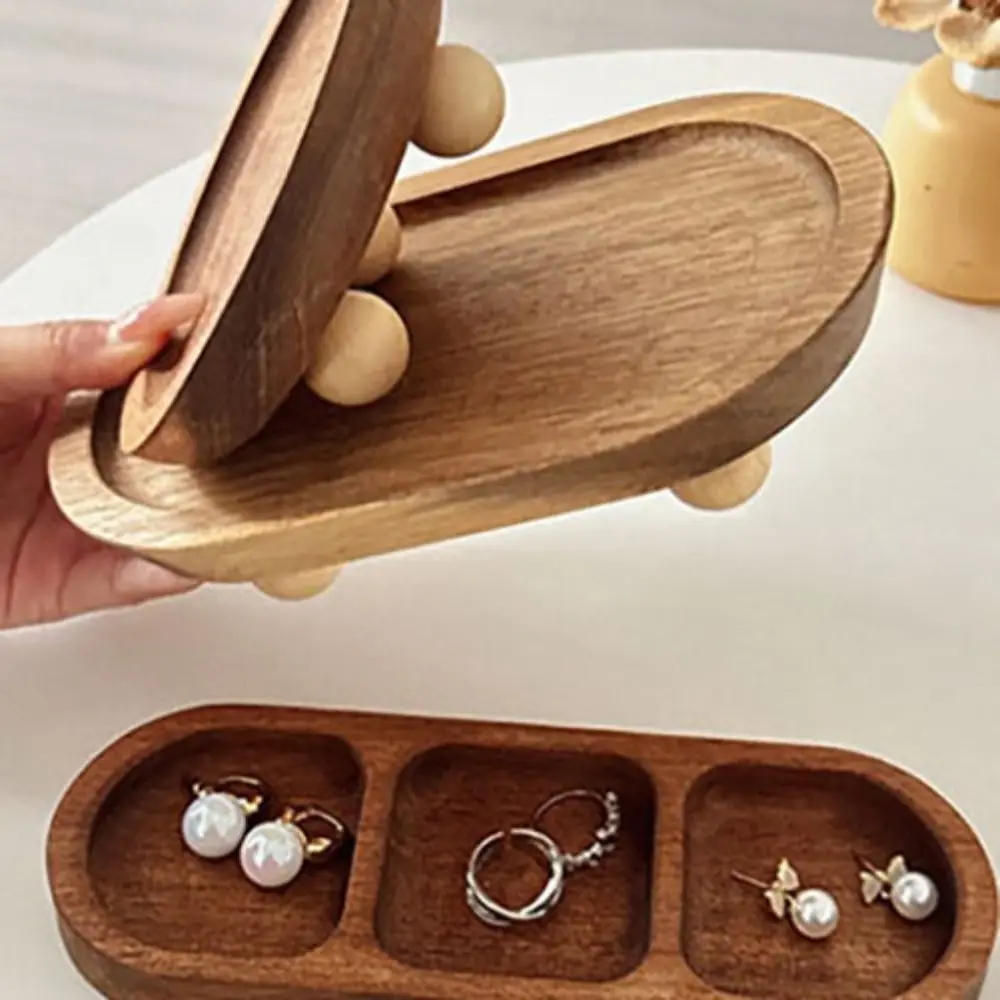 

Durable Bracelet Wooden Jewelry Tray Necklace Rings Jewelry Display Rack Organizer Storage Case Jewelry Display Stand Women