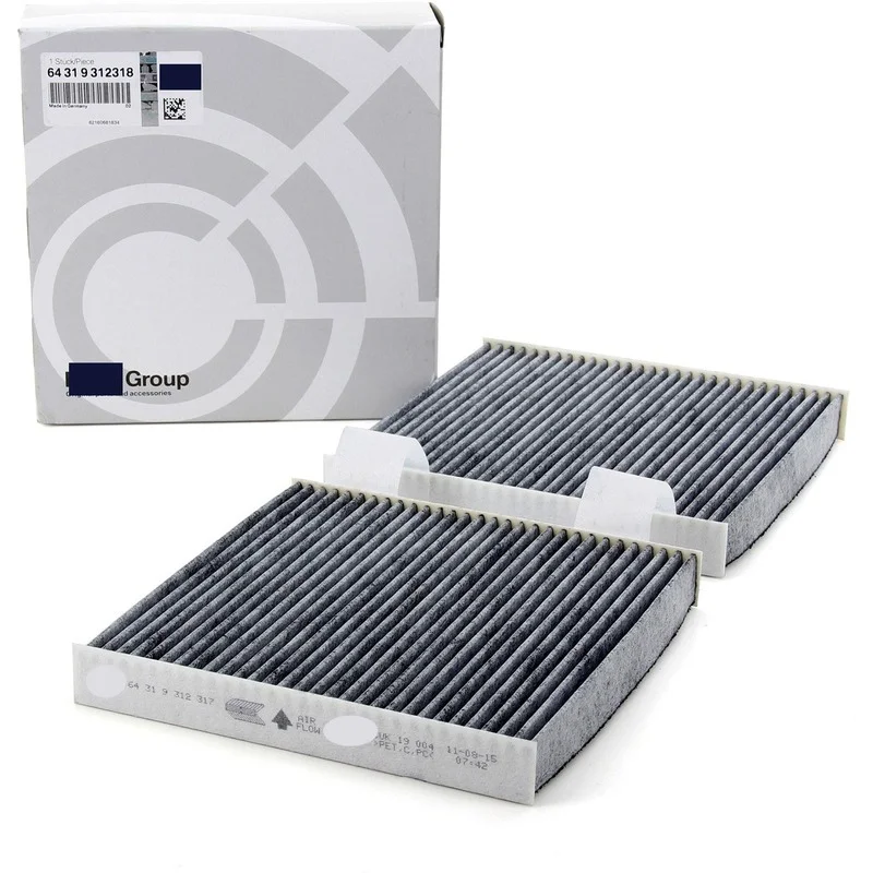 Car Cabin Air Filter One Set Original Quality OEM No.64319312318 for BMW X3 F25 X4 F26 AC Air Filter Car Air Filter Kit
