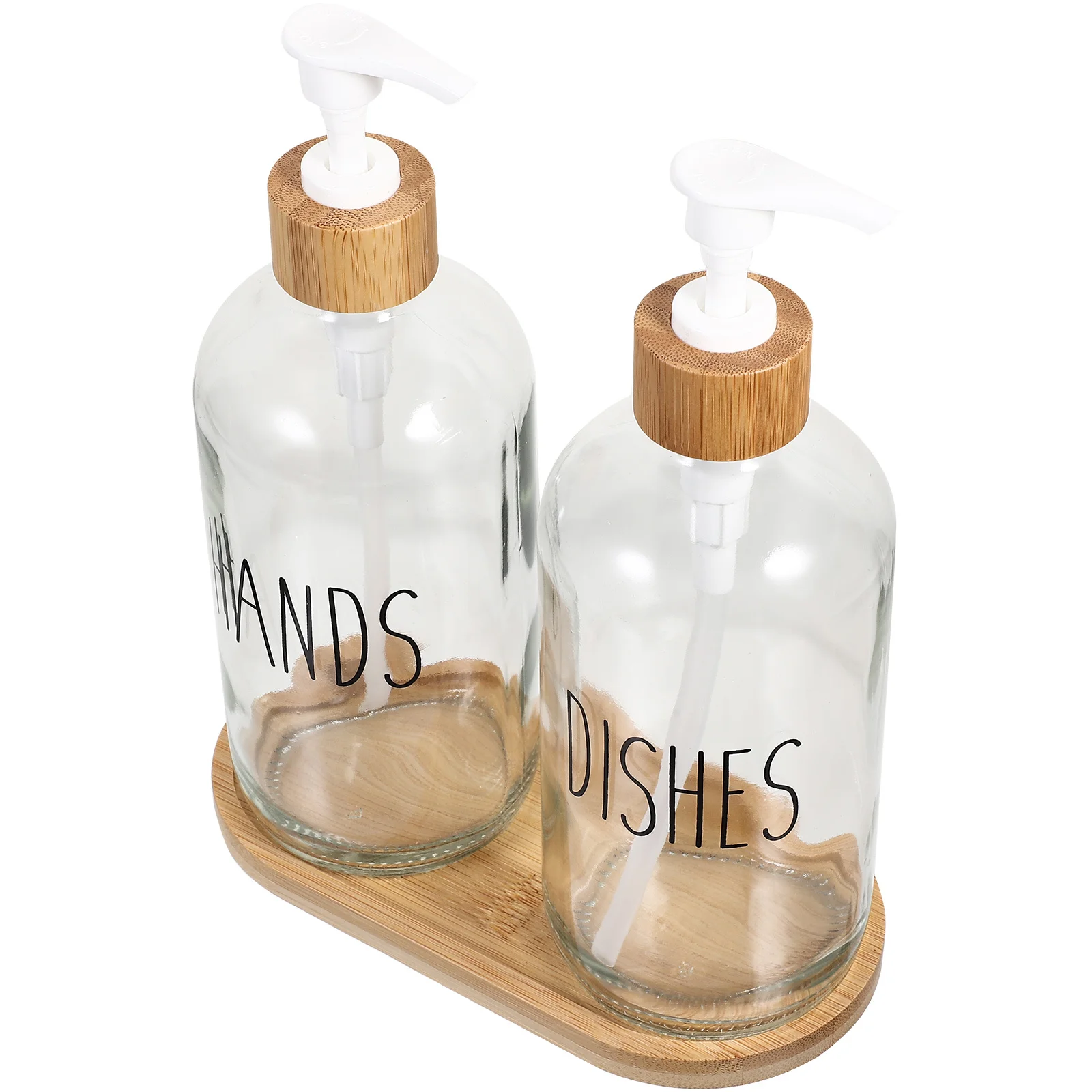 

1Set Pump Soap Dispenser Bottle Glass Refillable Lotion Liquid Container Hand Soap Bathroom Shampoo Travel Shower Use