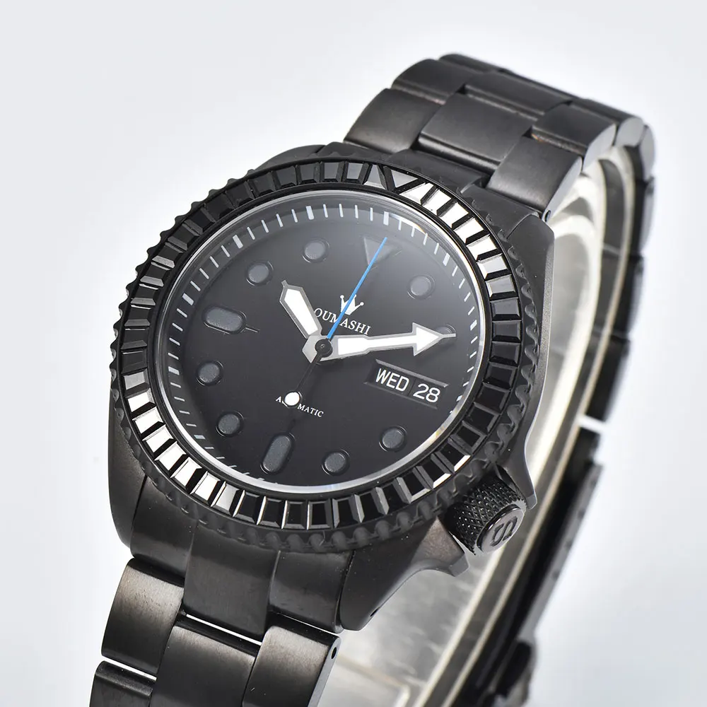 41.5mm men's watch NH36 movement automatic mechanical watch double date watch sapphire glass custom business men's watch