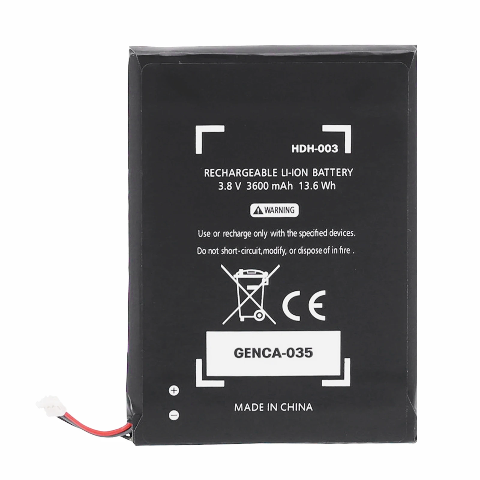 

HDH 003 Li-ion 3600mAh 3.7V Rechargeable Li-ion Battery for Nintendo Switch Lite Console Controller Replacement Batteries