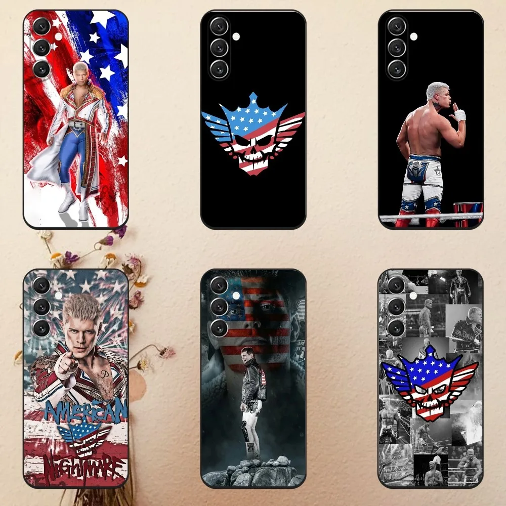 C-Cody R-Rhodes  Phone Case For Samsung Galaxy A13,A21s,A22,A31,A32,A52,A53,A71,A80,A91 Soft Black Cover