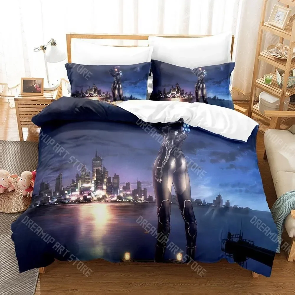 Exquisite 3D Print Ghost In The Shell Bedding Set Single Twin Full Queen King Size Bed Set Adult Kid Bedroom Duvetcover Sets 3D