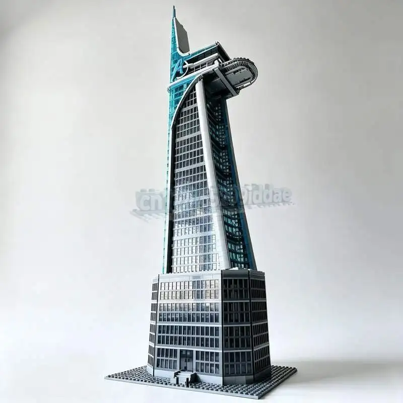 10744PCS Super Tall Tower Skyscraper MOC Custom Building Blocks Model DIY Creative Assembly Puzzle Urban Collection Display Gift