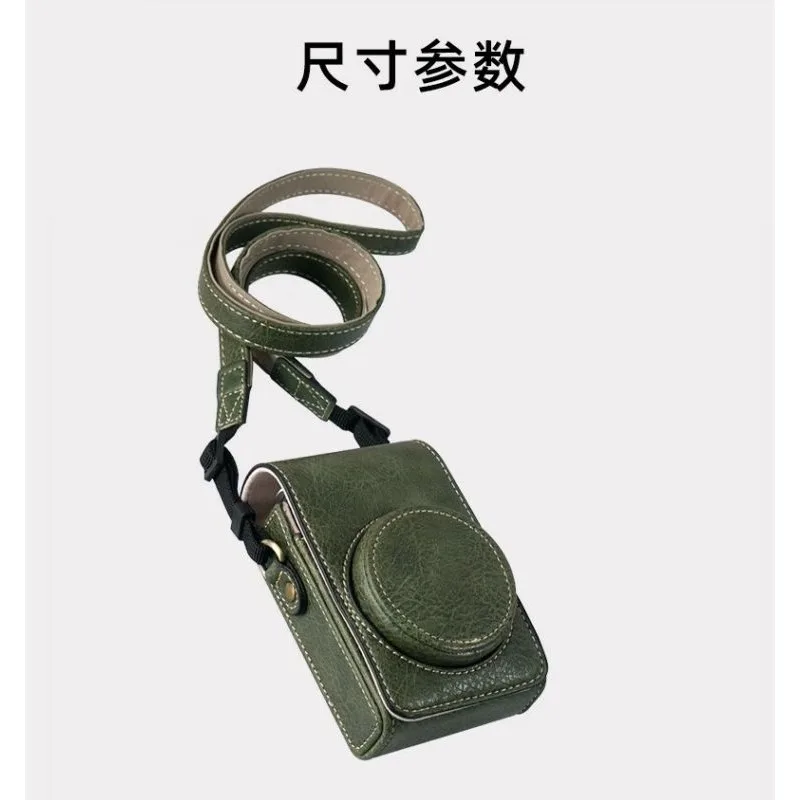For Canon SX740 HS SX730 G7X II G7XIII PU Leather Camera Bag Case For Sony ZV1II ZV1F ZV1M2 RX100 For Lumix LX10 LX15 LX9 GR 2 3