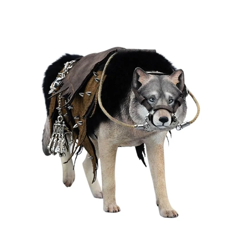 

Grey wolf ferocious prairie wolf simulation animal model accessory parts soldier tide play figure ornament