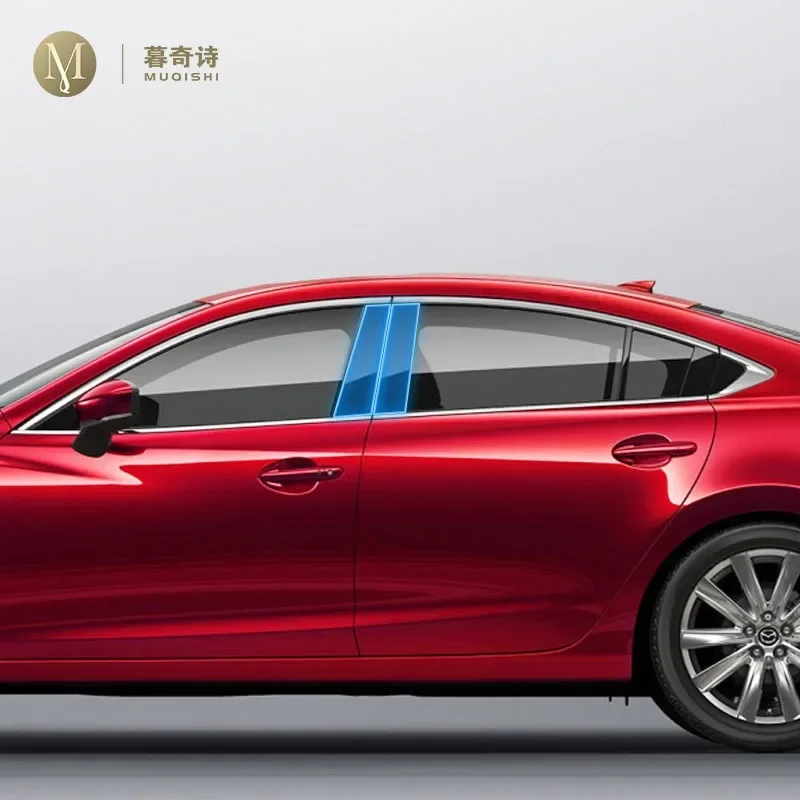 

For Mazda 6 Atenza 2018-2023 Car Exterior PPF transparent Paint protective film TPU Anti scratch BC Window pillar strip film