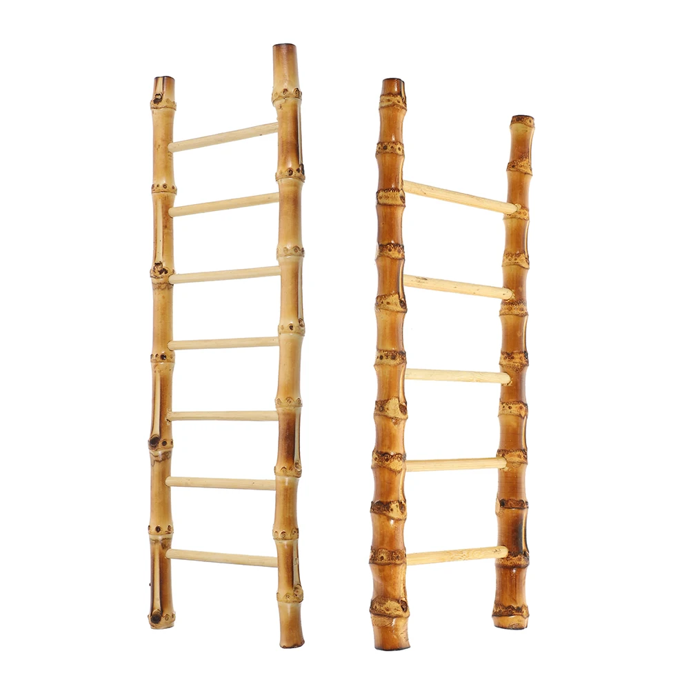 

2Pcs Mini Bamboo Ladders for Sushi Plating Decoration Japanese Style Serving Tray Enhancer Elegant Culinary Presentation Tools