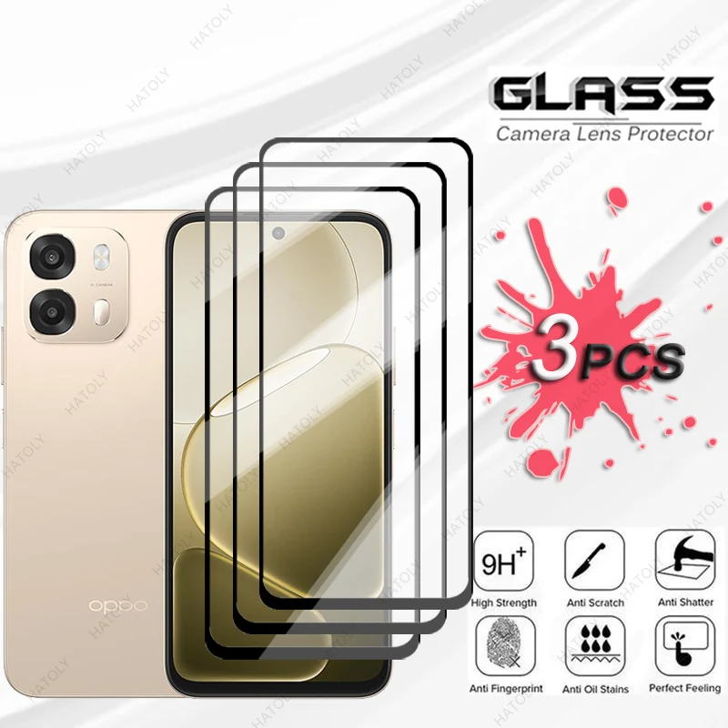 

Защитная пленка для Oppo A6 Pro India Glass Black Edge Защитная пленка для экрана для Oppo A6 Pro 5G India Защитная пленка для объектива камеры