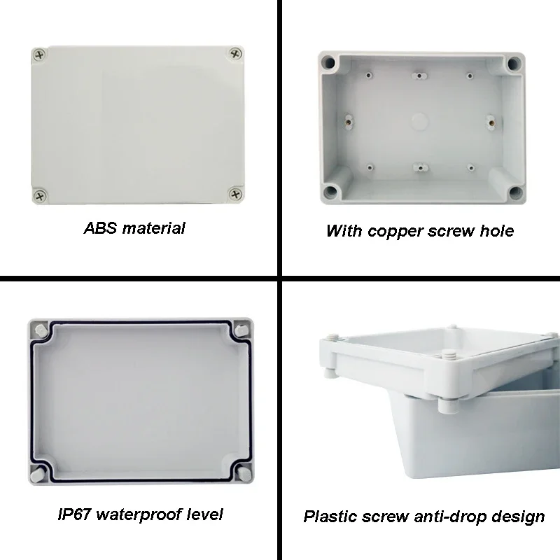 Outdoor Waterproof Case Behuizing IP67 Elektronica Doos Plastic Elektrische Terminal Project Instrument Geval Junction Box Behuizing