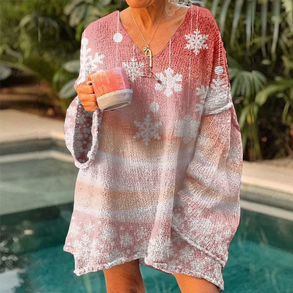 

Осенне-зимние свитера со снежинками, женские свитера большого размера, легкий пуловер 2021, модные мягкие наряды, джемперы Y2k для девочек