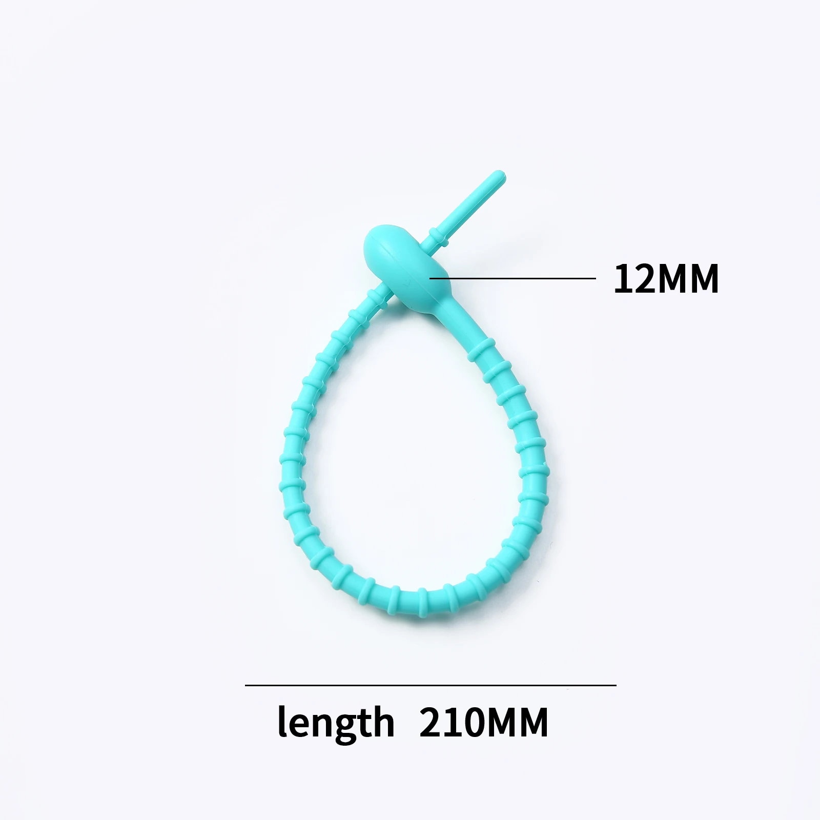 KeyChain Tag Rope Silicone Rubber Loop, DIY Key Holder