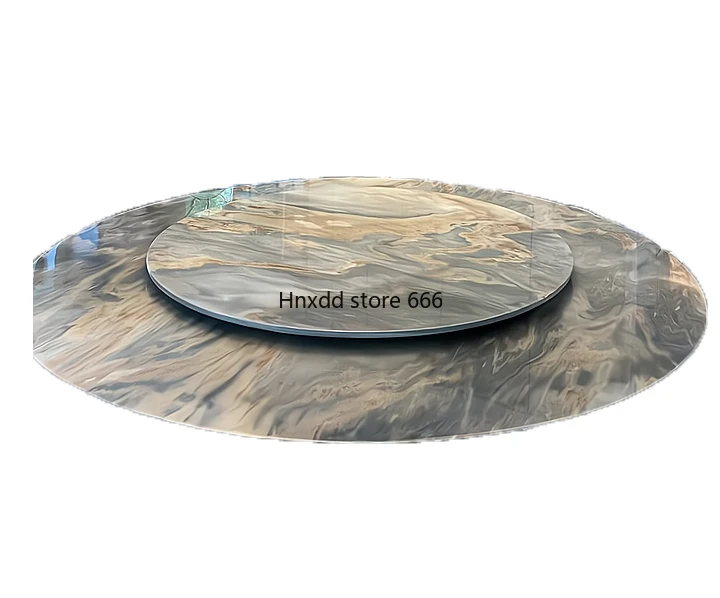 Natural blue golden sand luxury stone round dining table imported from Italy