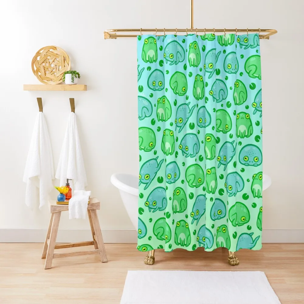 

Friendly Frogs Shower Curtain Bathroom Decor Luxury Bathroom Window Curtain