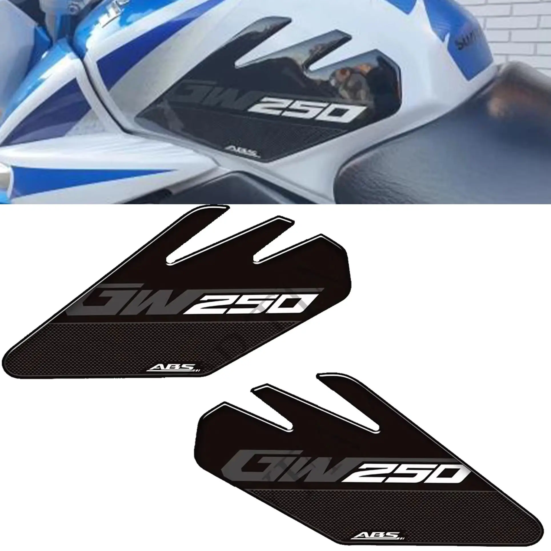 

Наклейки на мотоцикл, клейкие наклейки, подходят для Suzuki Inazuma GW250 GW 250, накладка на бак, боковые ручки, комплект для газа, мазута, защита колена