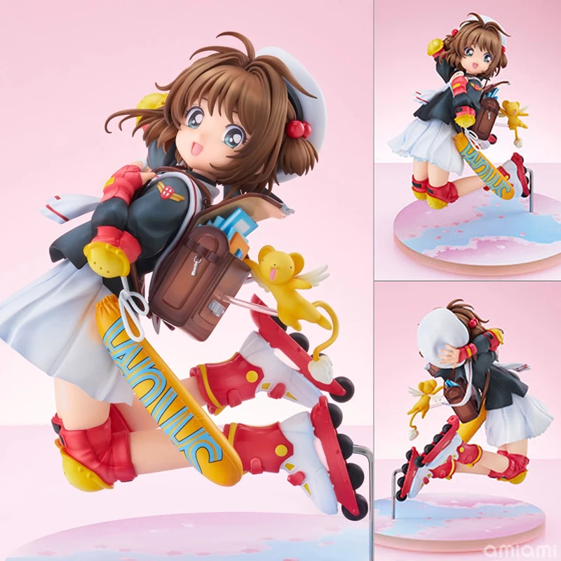 Figura de garota de anime Cardcaptor Sakura Sakura Kinomoto de 19 cm # 918 Card Captor Sakura Kerberos/Kero-chan Action Figure Modelo Boneca Brinquedo