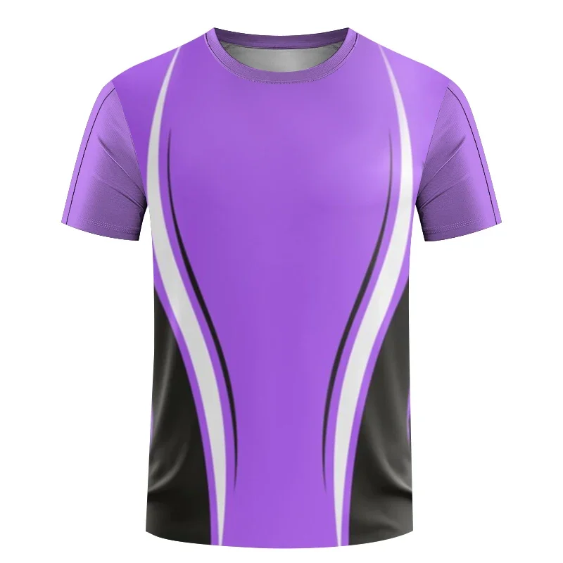 2026 Men's quick-dry table tennis clothing, printed T-shirts, breathable for badminton training, women's fitness apparel, new