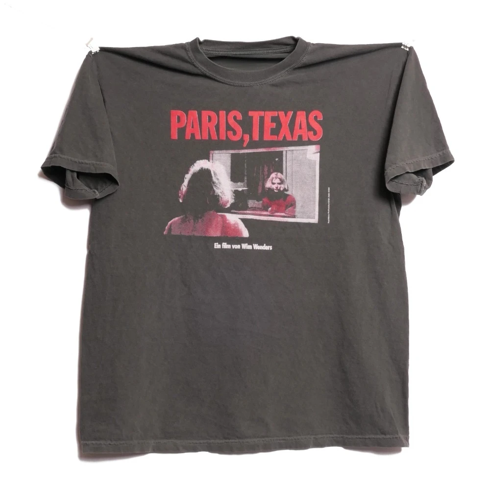 Paris Texas Tee Wim Wenders 1984 Movie Criterion Collection Avant Garde Art House Film German Filmmaker Faded Heavyweight Shirt