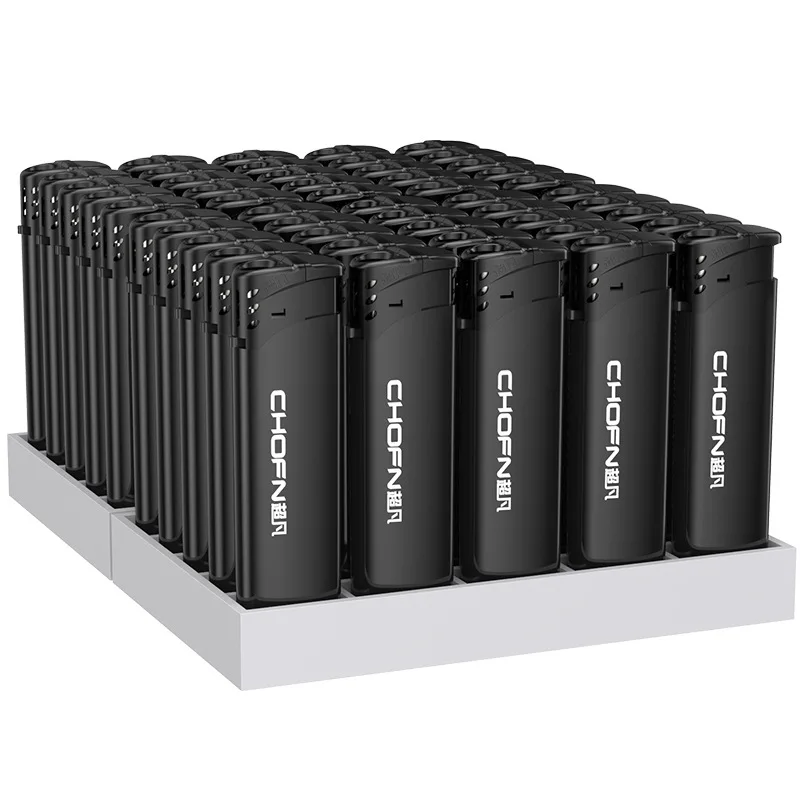 

Windproof Red-Flame Lighters 25PC/100, Outdoor Cigarette-Lighting Gadgets Wholesale Supplies for Malls & Supermarkets