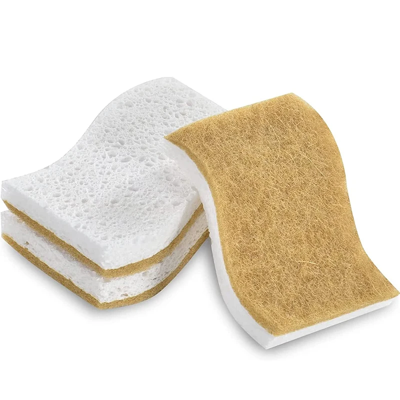 Kitchen Natural Sponges for Dishes All for home Biodegradable Compostable Cellulose Reusable Eco Friendly Utensils for kitchen