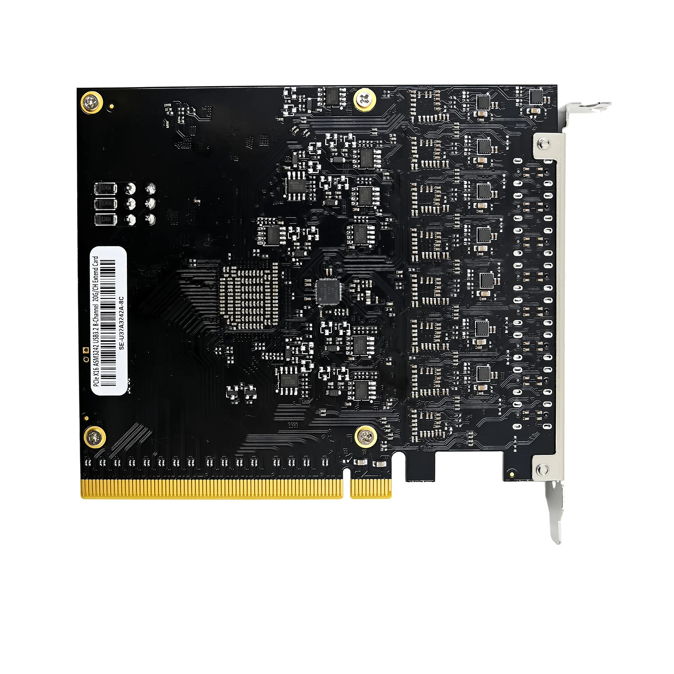 Placa de captura de visão PCIe X16 ASM3242 4CH 20G USB3.2